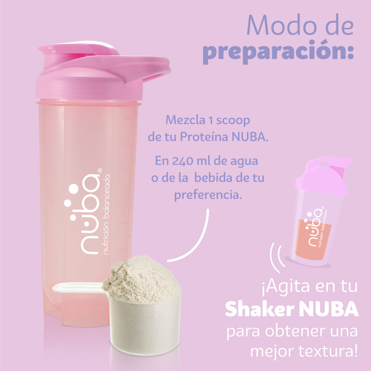 Nuba Proteína Sabor Vainilla Chai con Colágeno Hidrolizado, Ácido Hialurónico y Vitaminas Sin Azúcar Añadida En Polvo Pre, Post e Intra Entrenamiento 1 kg - 36 porciones