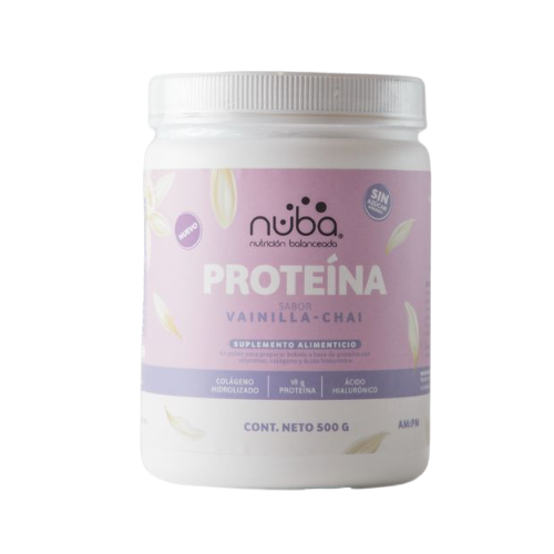 Proteina de Suero de Leche, 500g, 18 Servicios, 18g Por Servicio, Sabor Chai Vainilla