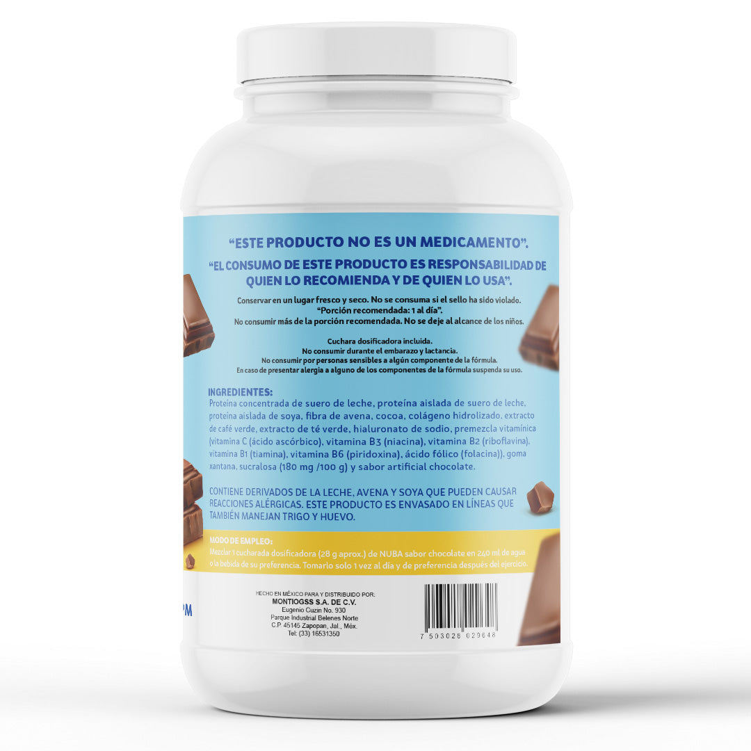 Proteina de Suero de Leche, 1KG, 36 Servicios, 18g Por Servicio, Sabor Chocolate
