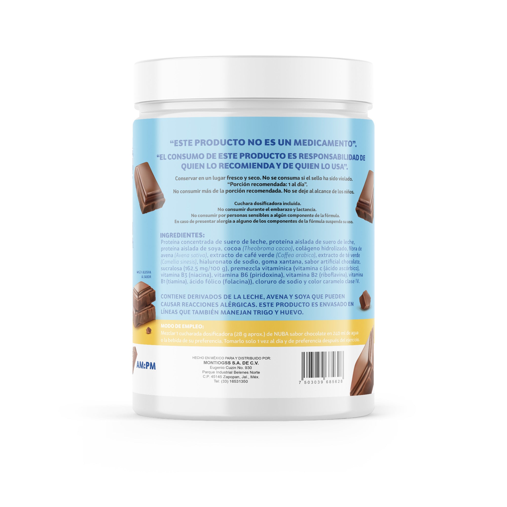 Proteína NUBA CHOCOLATE 250 GR