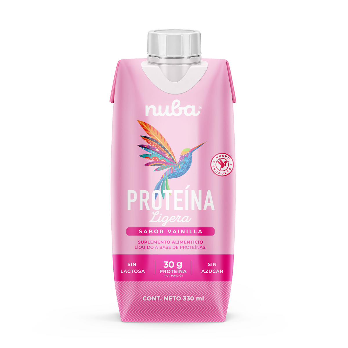 Nuba Proteína Bebida  12 Pack Sabor Vainilla