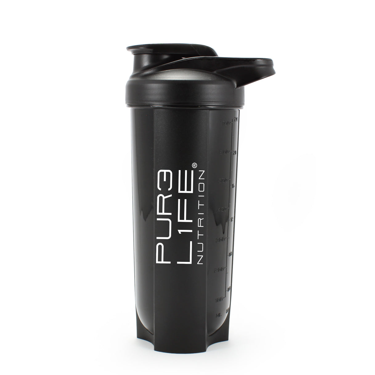 Pure Life Vaso Shaker Mezclador de Plástico Color Negro incluye 1 pieza Capacidad de 700 ml.